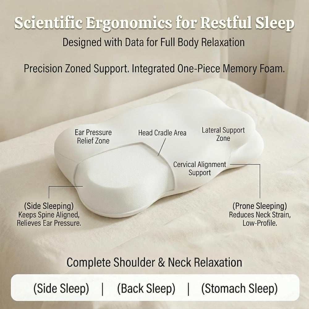 vitonest™ Ergonomic Contour Memory Foam Pillow