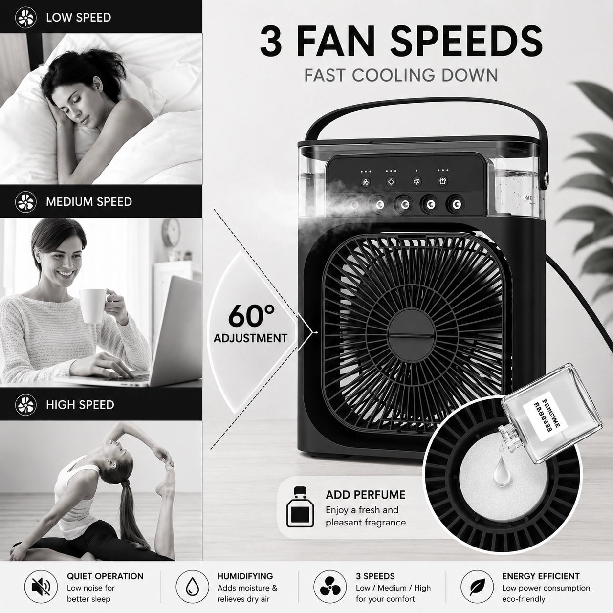 Vitonest™ | Portable Air Conditioners, 4-in-1 Evaporative Air Cooler