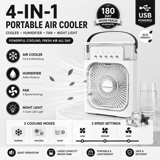 Vitonest™ | Portable Air Conditioners, 4-in-1 Evaporative Air Cooler