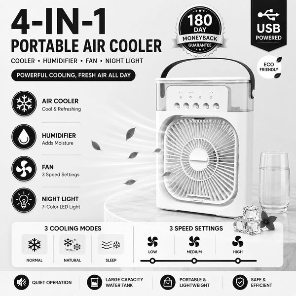 Vitonest™ | Portable Air Conditioners, 4-in-1 Evaporative Air Cooler