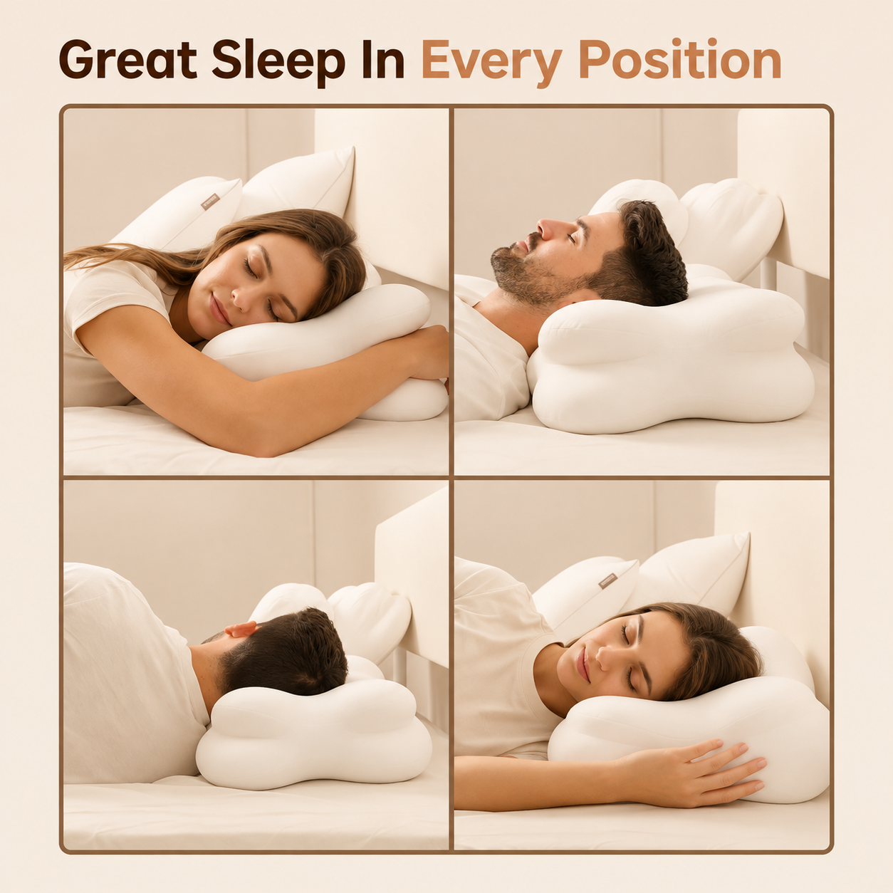vitonest™ Ergonomic Contour Memory Foam Pillow