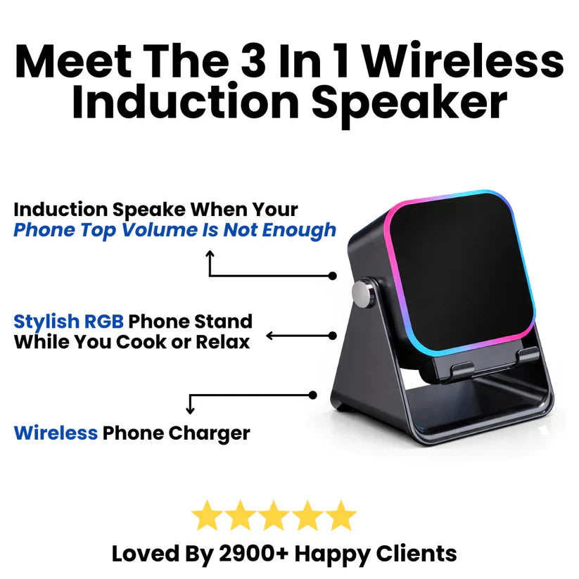 Vitonest™ 3 In 1 Phone Induction Speaker