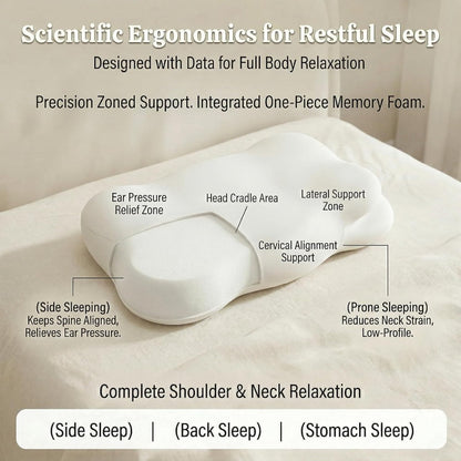 vitonest™ Ergonomic Contour Memory Foam Pillow